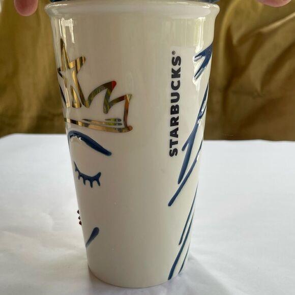 RARE Starbucks Mermaid Swarovski Ceramic Travel Mug - Picture 9 of 14